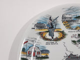 Vintage Alfred Meakin England Nova Scotia Landmarks 10" Diameter Souvenir Collector Plate
