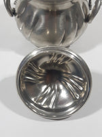 Antique Roma Peltro Avorazioneamant Pewter Metal Small 4 5/8" Tall Tea Caddy