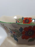 Antique Mason Ironestone China Ornate Colorful Flower Pattern 6" Tall Water Pitcher Jug