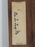 Vintage Audet Rue Du Loup Pte Wood Carved Head on Plaque Inset Thermometer Gauge Made in Quebec