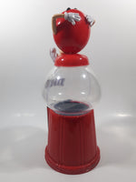 M&M's Red Character Lounging 11 1/2" Tall Plastic Gumball Machine Coin Bank