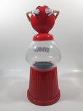 M&M's Red Character Lounging 11 1/2" Tall Plastic Gumball Machine Coin Bank