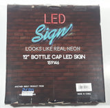 LED Signs Big Daddy's Garage Open 24/7 Neon Look 12" Bottle Cap Shaped LED Wall Decor Sign New in Box