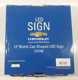 LED Signs Chevrolet Corvette Neon Look 12" Bottle Cap Shaped LED Wall Decor Sign New in Box