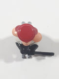 1998 Kinder Surprise People Red Ice Hockey Player 1 3/4" Tall Plastic Toy Figure