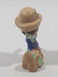 Vintage 1981 A.G.C. Kenner Strawberry Shortcake Huckleberry Pie and Pupcake 2 1/4" Tall Toy Figure