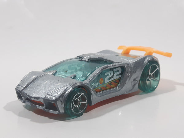 2013 Hot Wheels Road Rockets Impavido 1 Silver Die Cast Toy Car Vehicle