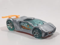 2013 Hot Wheels Road Rockets Impavido 1 Silver Die Cast Toy Car Vehicle