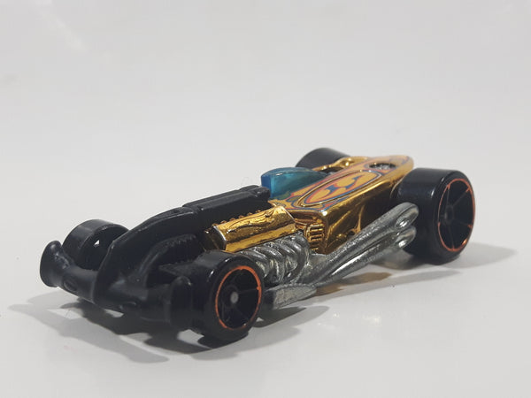 2013 Hot Wheels  HW Racing: Super Chromes Rat-ified Gold Chrome Die Cast Toy Car Vehicle