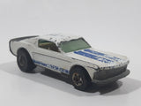 Vintage 1982 Hot Wheels Mustang Stocker Enamel White Die Cast Toy Car Vehicle