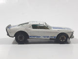 Vintage 1982 Hot Wheels Mustang Stocker Enamel White Die Cast Toy Car Vehicle