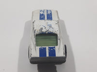 Vintage 1982 Hot Wheels Mustang Stocker Enamel White Die Cast Toy Car Vehicle