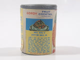 Vintage Gordy Fruit Cocktail In Heavy Syrup Miniature 1 1/2" Tall Plastic Toy Food Can