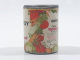 Vintage Gordy Cocktail Vegetable Juice Miniature 1 1/2" Tall Plastic Toy Food Can