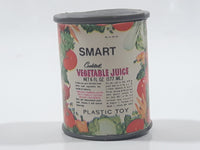 Vintage SMART Cocktail Vegetable Juice Miniature 1 1/2" Tall Plastic Toy Food Can