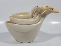 White Goose Shaped Melamine Measuring Cup Set of 4