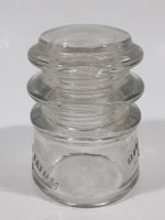 Antique Whitall Tatum No 3 Clear Glass Insulator Made in U.S.A. 25-48 A