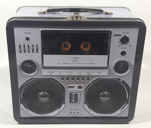 2012 Buy Design Studios Audio Cassette Tape Player Radio Embossed Tin Metal Lunch Box