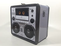 2012 Buy Design Studios Audio Cassette Tape Player Radio Embossed Tin Metal Lunch Box