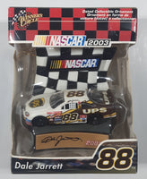 2003 Trevco Winner's Circle NASCAR Dale Jarrett #88 UPS Ford Car and Flag Shaped Christmas Ornament New in Box