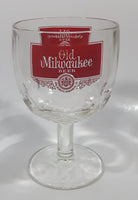 Vintage Old Milwaukee Beer 6" Tall Heavy Dimpled Glass Cup