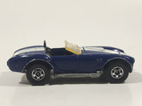 1983 Hot Wheels Hot Ones Classic Cobra Convertible Blue Die Cast Toy Car Vehicle w/ Opening Hood