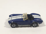 1983 Hot Wheels Hot Ones Classic Cobra Convertible Blue Die Cast Toy Car Vehicle w/ Opening Hood