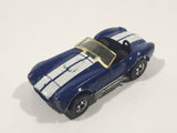 1983 Hot Wheels Hot Ones Classic Cobra Convertible Blue Die Cast Toy Car Vehicle w/ Opening Hood