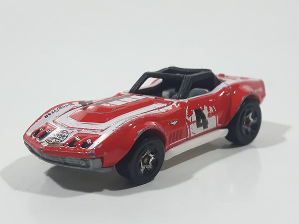 2019 Hot Wheels HW Race Day '69 Corvette Racer Red Die Cast Toy Car Vehicle