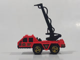 1998 Hot Wheels Biohazard Flame Stopper Fire Truck Bright Red Pink Die Cast Toy Car Firefighting Vehicle