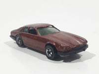 1983 Hot Wheels Jaguar XJS Maroon Burgundy Brown Die Cast Toy Car Vehicle