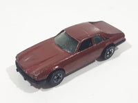 1983 Hot Wheels Jaguar XJS Maroon Burgundy Brown Die Cast Toy Car Vehicle