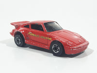 1991 Hot Wheels Porsche 930 Red Die Cast Toy Car Vehicle