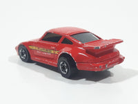 1991 Hot Wheels Porsche 930 Red Die Cast Toy Car Vehicle