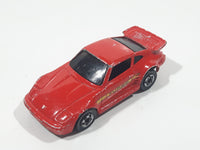 1991 Hot Wheels Porsche 930 Red Die Cast Toy Car Vehicle