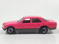 1993 Hot Wheels Mercedes 380 SEL Pink with Red Glitter Die Cast Toy Car Vehicle