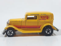 1989 Hot Wheels '32 Ford Delivery Truck Yellow Die Cast Toy Car Vehicle