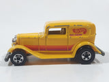 1989 Hot Wheels '32 Ford Delivery Truck Yellow Die Cast Toy Car Vehicle