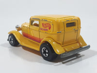 1989 Hot Wheels '32 Ford Delivery Truck Yellow Die Cast Toy Car Vehicle