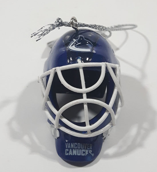 Forever Collectibles NHL Vancouver Canucks Ice Hockey Team 1 3/8" Tall Resin Goalie Mask Christmas Tree Ornament New with Tag