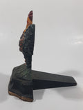 Antique Metalware Colorfully Beautifully Painted Small 4 1/2" Cast Iron Chicken Rooster Door Stop