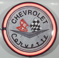 LED Signs Chevrolet Corvette Neon Look 12" Bottle Cap Shaped LED Wall Decor Sign New in Box