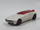 2005 Hot Wheels White Heat Whip Creamer II White Die Cast Toy Car Vehicle with Sliding Canopy