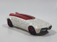 2005 Hot Wheels White Heat Whip Creamer II White Die Cast Toy Car Vehicle with Sliding Canopy