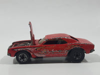 1983 Hot Wheels '67 Camaro Red Die Cast Toy Car Vehicle with Opening Hood