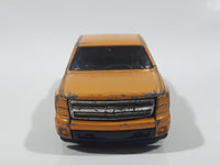 2013 Hot Wheels HW Showroom: HW Hot Trucks Chevy Silverado Metalflake Gold Yellow Die Cast Toy Car Vehicle