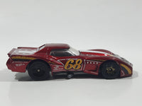 2016 Hot Wheels HW Mild to Wild '76 Greenwood Corvette Metalflake Dark Red Die Cast Toy Car Vehicle