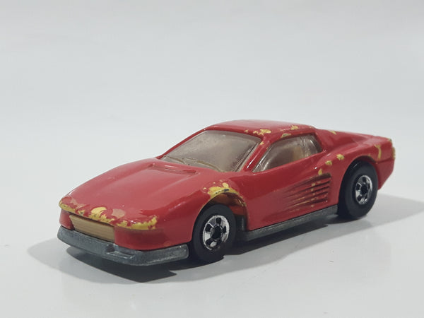 Rare 1988 Hot Wheels Auto Magic II Ferrari Testarossa Red Die Cast Toy Car Vehicle