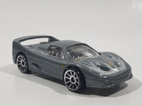 2005 Hot Wheels Ferrari F50 Grey Die Cast Toy Car Vehicle