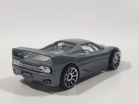 2005 Hot Wheels Ferrari F50 Grey Die Cast Toy Car Vehicle